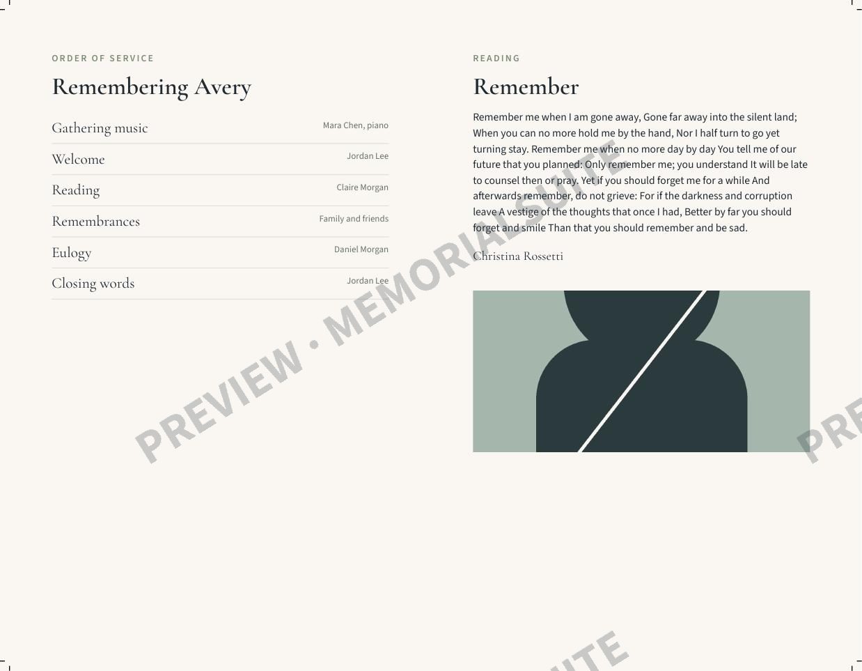 Watermarked fictional Professional full-bleed program page 2